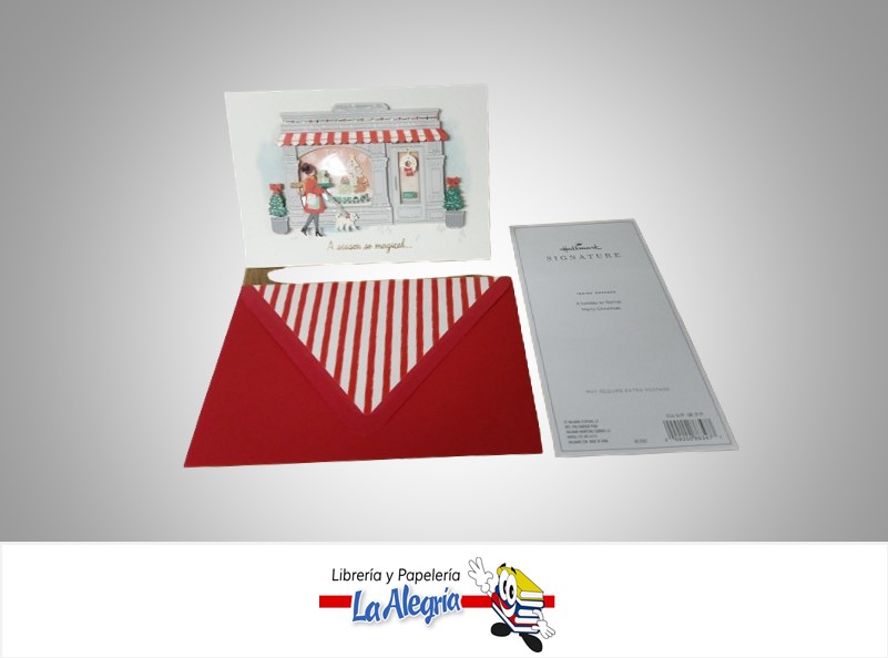 TARJETA DE REGALO CASA DE CANDY 3D UND MARCA HALLMARK