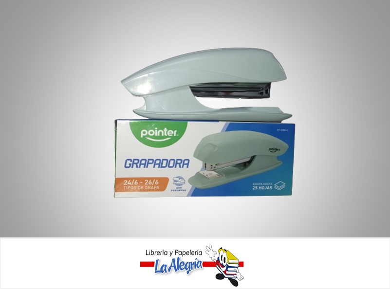 ENGRAPADORA  24/6 ST2355C 25 HOJAS PASTEL MARCA POINTER