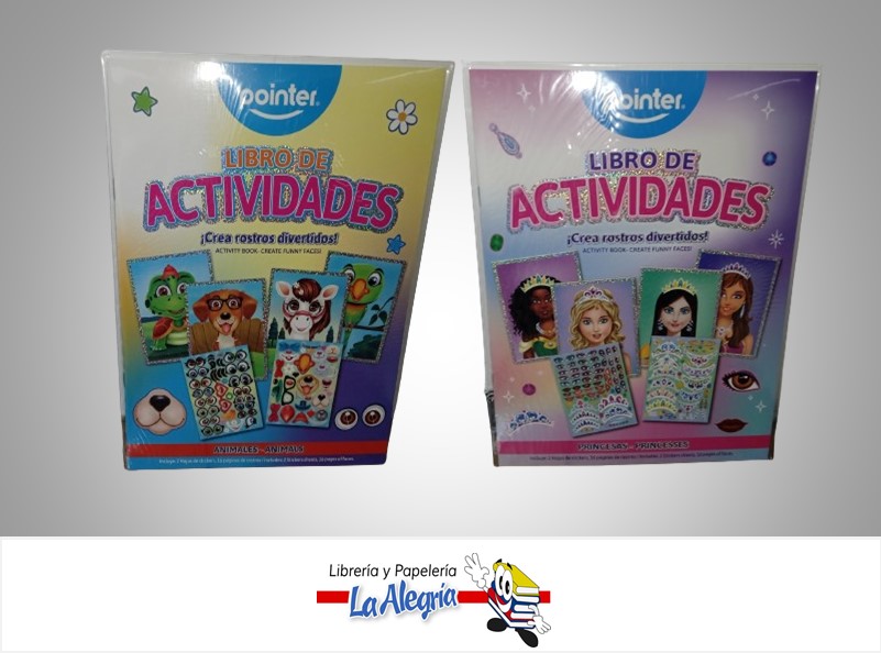 LIBRO DE ACTIVIDADES CON STICKERS SB2320 MARCA POINTER