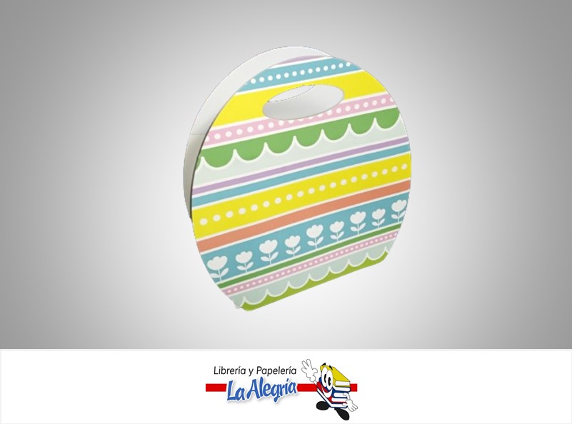 BOLSA DE REGALO KRAFT 23X23CM HUEVO DE PASCUA MARCA HALLMARK