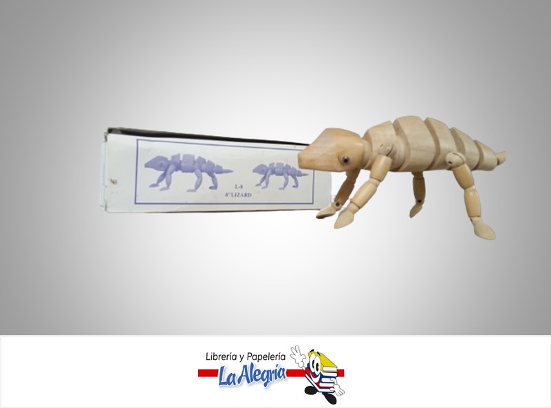 MANIQUI LAGARTIJA MADERA (COD 300) 8'' UND MARCA S/M