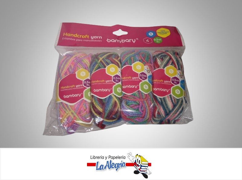 ESTAMBRE ESCOLAR 052; 15 GR MATIZ PAQ 4 UND MARCA BAMBARY