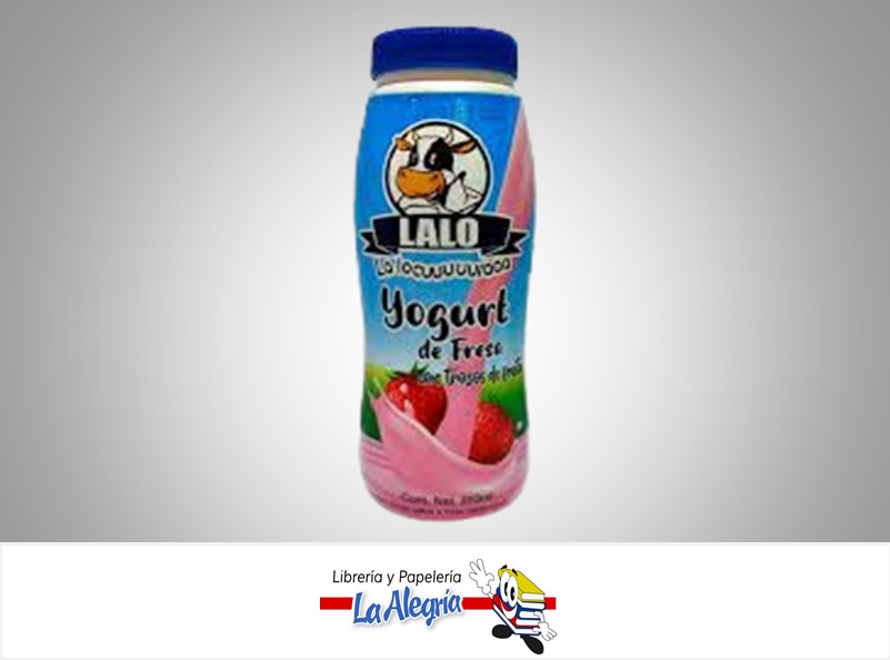 YOGURT LIQUIDO SABOR FRESA MARCA LALO 250 ML
