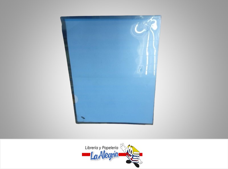 CARPETA PLASTICA TRANSPARENTE AZUL UND CARTA MARCA ESFER