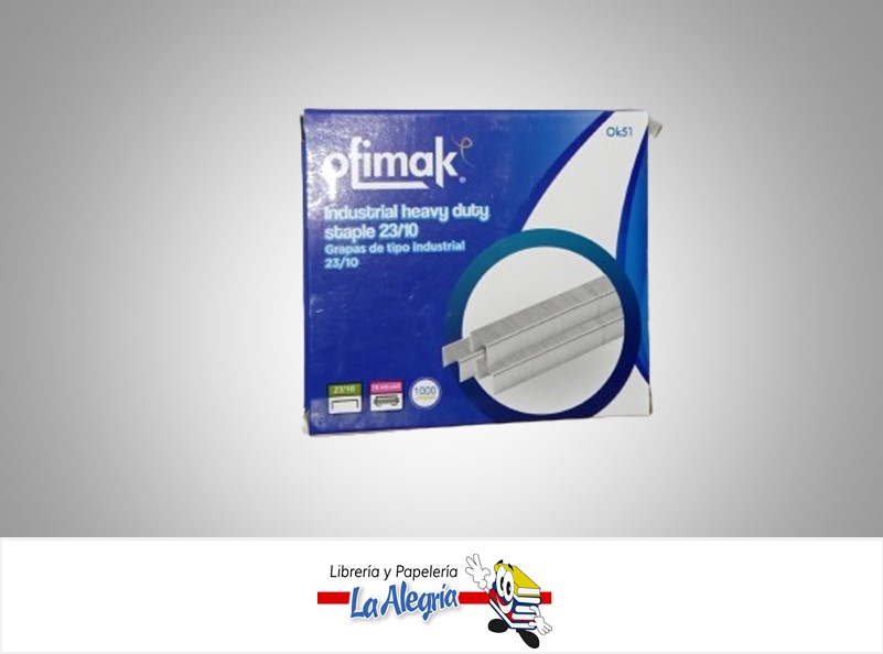 GRAPA LISA USO PESADO INDUSTRIAL OK51 23/10 1000 UND MARCA OFIMAK