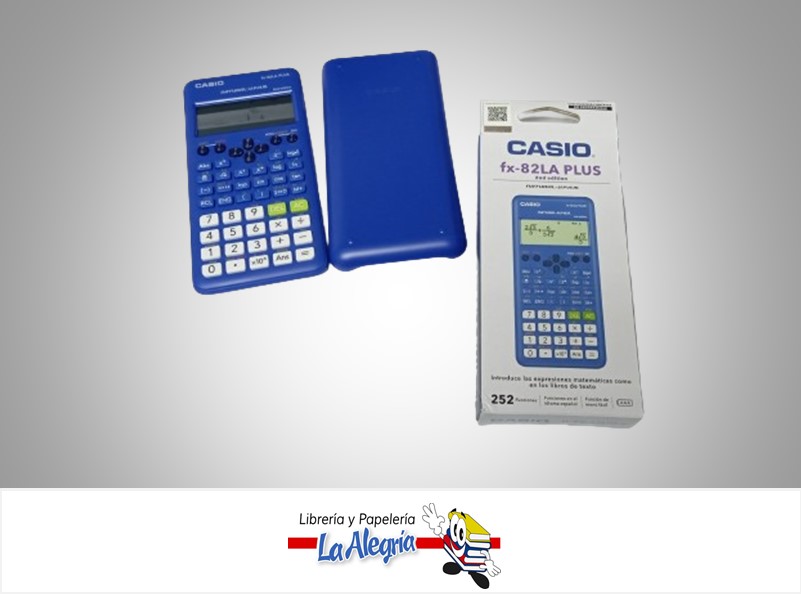 CALCULADORA CIENTIFICA CASIO FX-82LAPLUS-BU 252 F 2DA EDICION MARCA CASIO