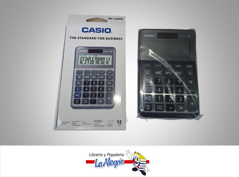 CALCULADORA ESCRITORIO MS-120FM 12 DIGITOS MARCA CASIO
