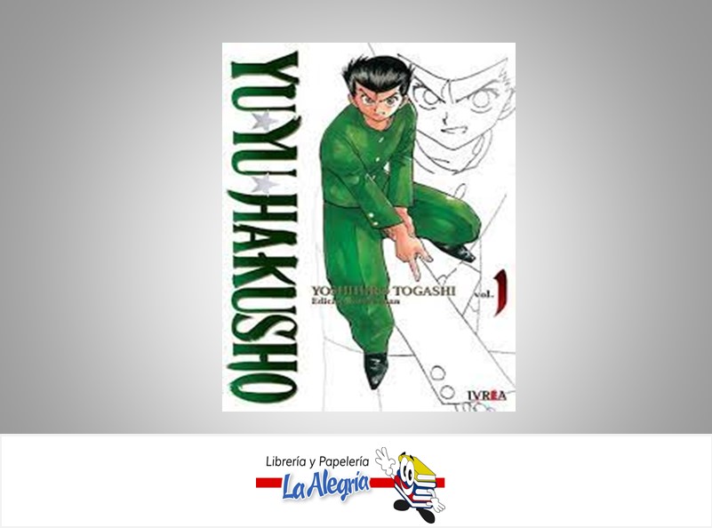 YU YU HAKUSHO VOL.1 EDICION KANZENBAN TEMATICA MANGA AUTOR ED. KANZENBAN MARCA IVREA