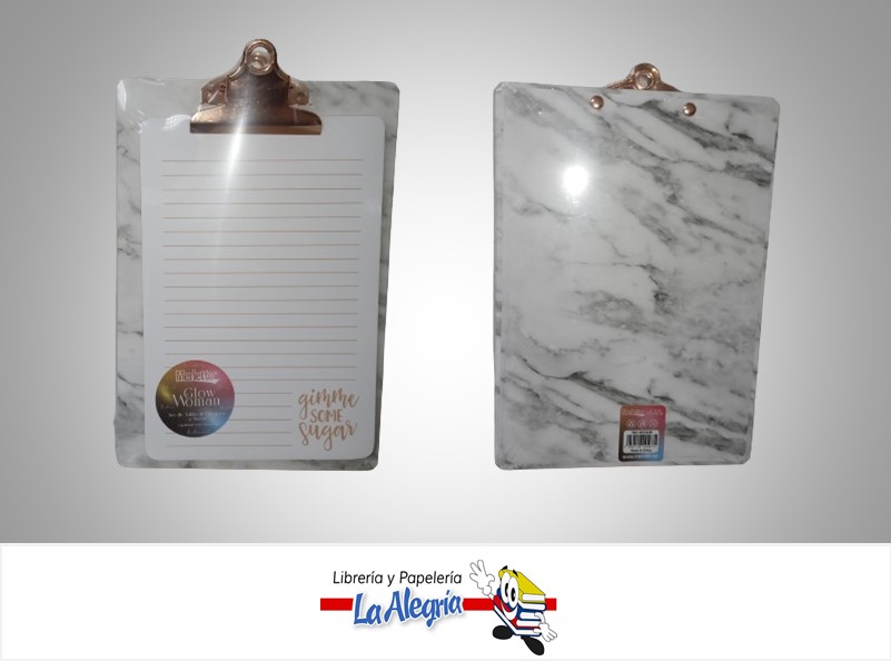 TABLA DE CHEQUEO CON LIBRETA 7808513618; 17X24.6 CM MARCA MERLETTO