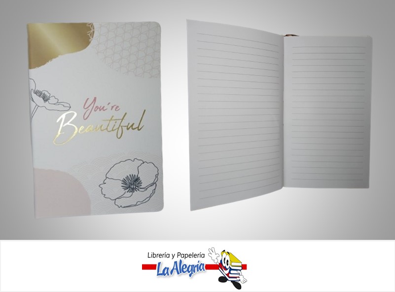 LIBRETA NOTA EMPASTADO 7832033110; 14.5X21.1CM 96 HOJAS MARCA MERLETTO