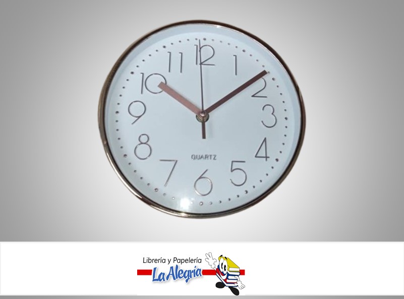 RELOJ PARED 8" MARCA S/M