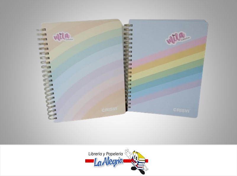 LIBRETA ESPIRAL MILA 6 MATERIAS 150 HOJAS 1 LINEA MARCA CRISVI