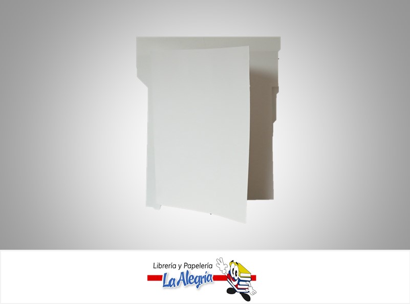 CARPETA FIBRA FUELLE OFICIO COLOR BLANCO UND MARCA S/M