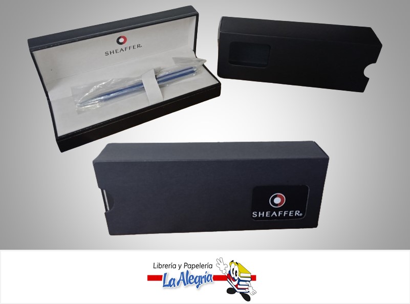 BOLIGRAFO RETRACTIL INTENSITY LINEAL PLATEADO-AZUL CROMO MARCA SHEAFFER