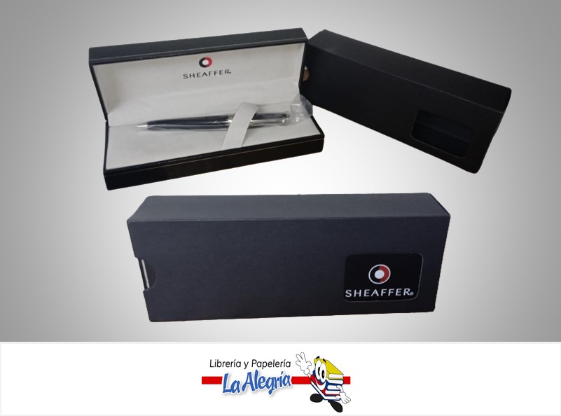 BOLIGRAFO RETRACTIL PRELUDE PLATEADO/NEGRO CT MARCA SHEAFFER