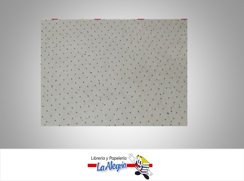 PAPEL CELOFAN 70 CM TRANSPARENTE LUNARES ROJO X METRO MARCA O.K.