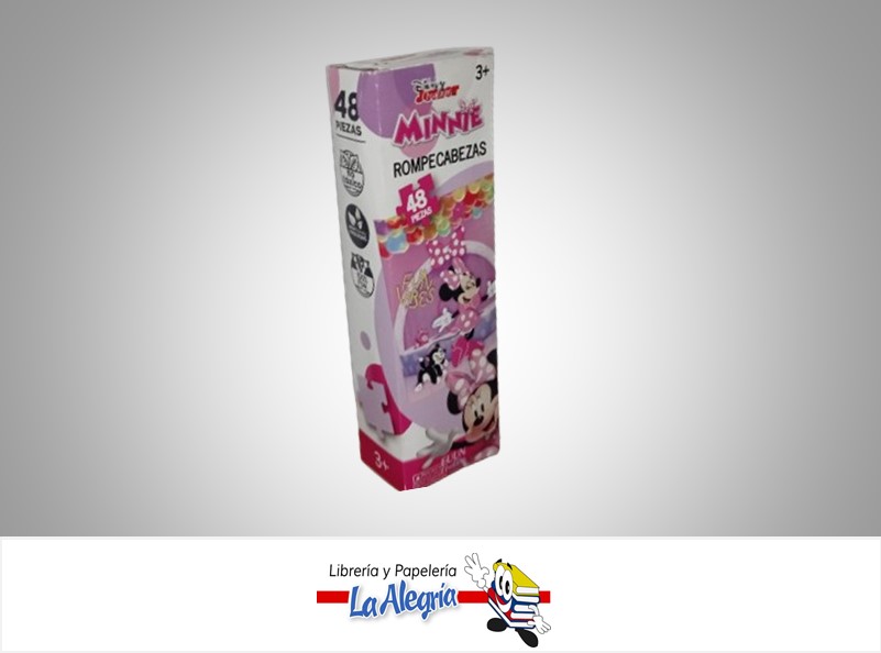 ROMPECABEZA RECTANGULAR MINNIE MOUSE 48 PZA MARCA FUUN