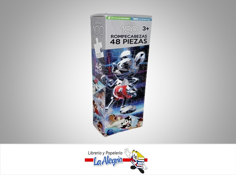 ROMPECABEZA RECTANGULAR MICKEY MOUSE 48 PZA MARCA FUUN