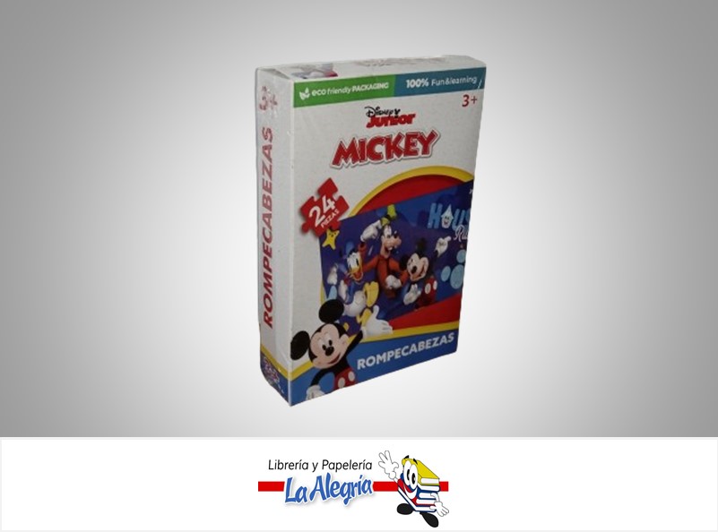 ROMPECABEZAS MICKEY 30X14CM 24 PZA MARCA FUUN