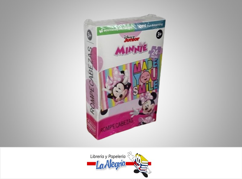 ROMPECABEZAS MINNIE 30X14CM 24 PZA MARCA FUUN