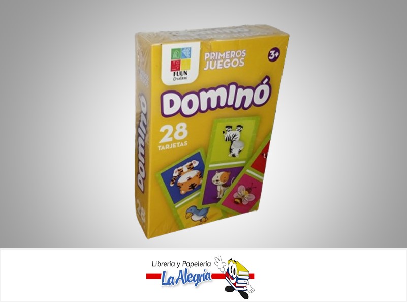 DOMINO ANIMALES PRIMEROS JUEGOS COG0014778; 28 PZA MARCA FUUN