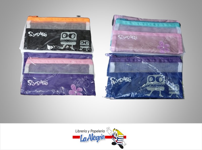 CARTUCHERA PLEGABLE DE NYLON 08142020 MARCA SYSABE
