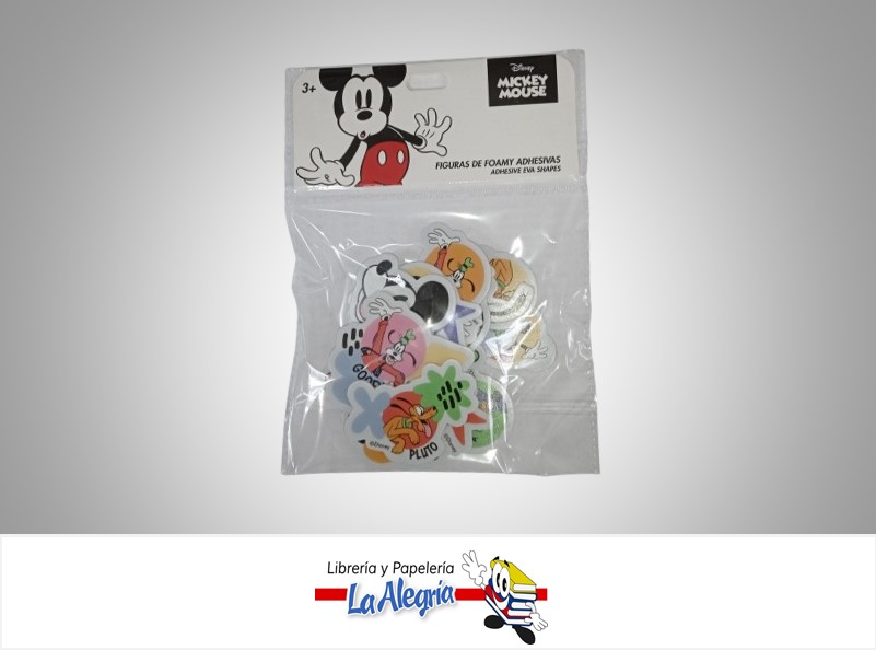FIGURA FOAMI ADHESIVA MICKEY 17-10079 PAQ 14 PIEZAS MARCA ROSY
