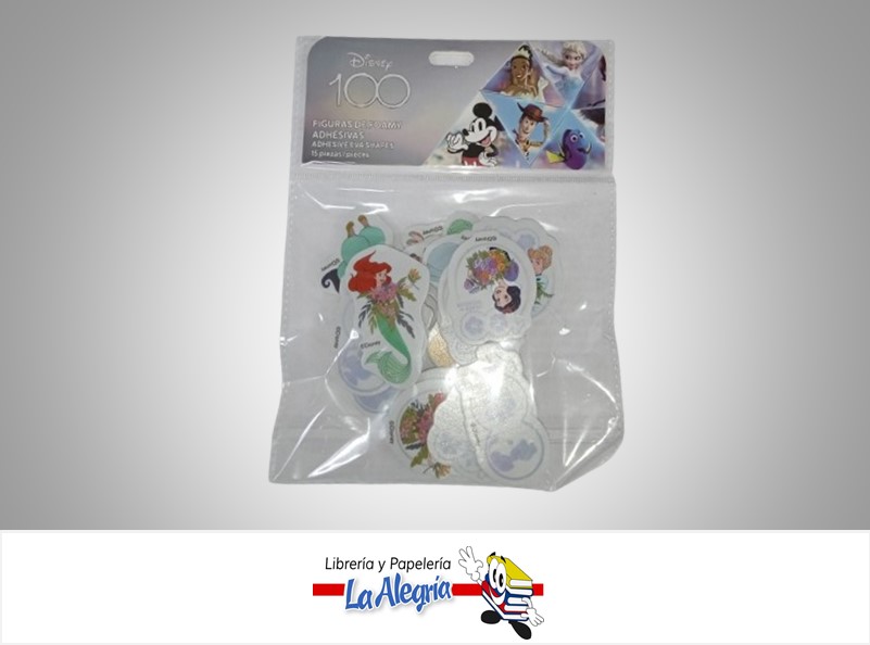 FIGURA FOAMI ADHESIVA PRINCESAS 17-10081 PAQ 15 PIEZAS MARCA ROSY