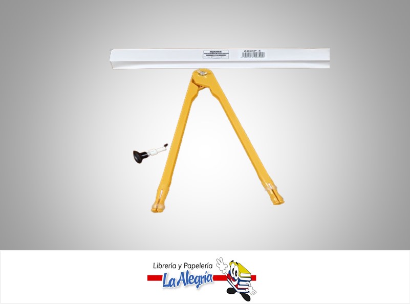 COMPAS PLASTICO PIZARRA COMP-5 40CM CON VENTOSA MARCA SYSABE