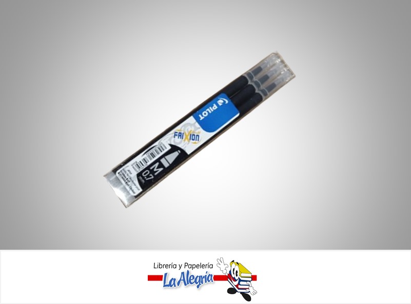 REPUESTO BOLIGRAFO PILOT FRIXION 0.7MM NEGRO PAQ 3 UND MARCA PILOT