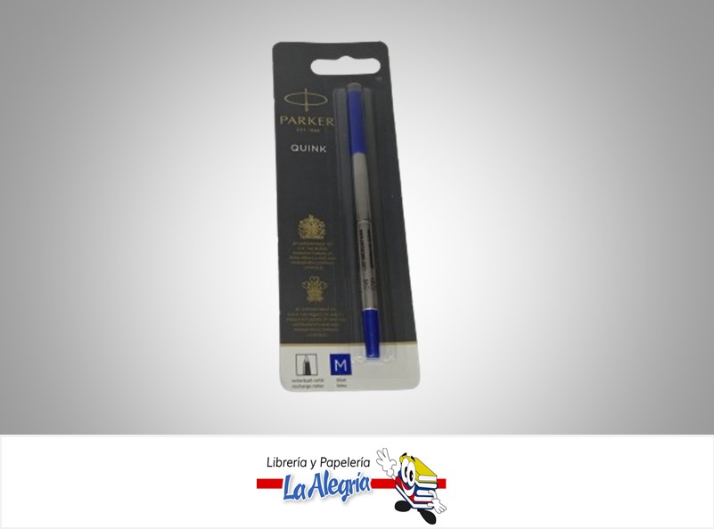 REPUESTO BOLIGRAFO PARKER QUINK 0.7MM MEDIO AZUL MARCA PARKER