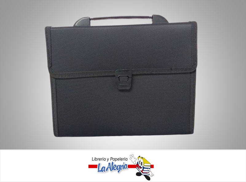 ARCHIVADOR PLASTICO SINFONIA TEXTURIZADO KF412TL CON BROCHE 12 SEPARADORES CARTA NEGRO MARCA ITECA