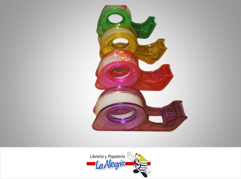 CINTA ADHESIVA CON DISPENSADOR CT-605  12MMX5M MARCA ITECA