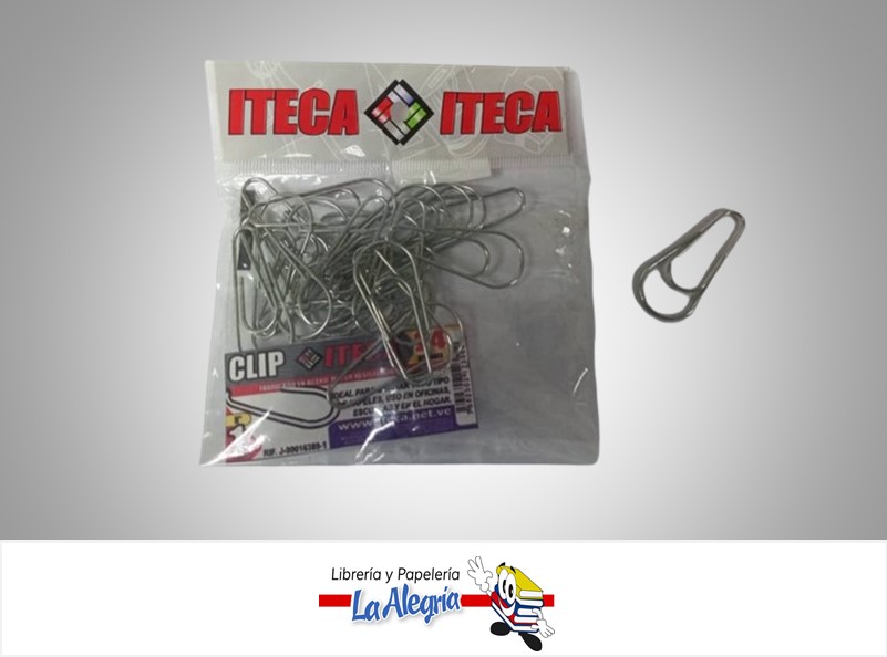 CLIP MODELO N°1 TIPO GOTA PAQ 24 UND MARCA ITECA