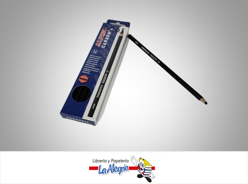 LAPIZ CARBONCILLO NEGRO UND MARCA ALPINO