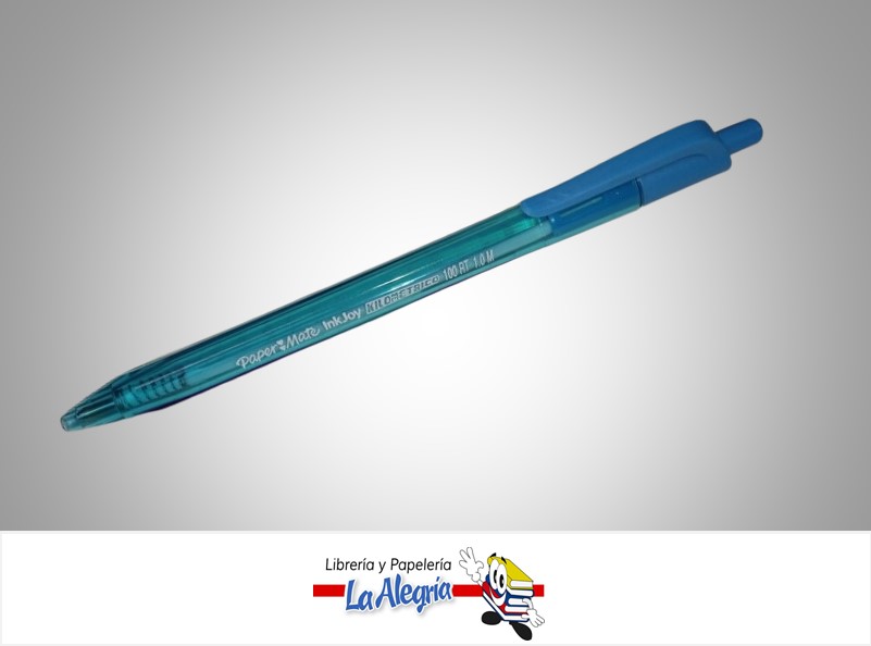 BOLIGRAFO KILOMETRICO 100 RT INJOY 1.0MM AZUL  UND MARCA PAPER MATE