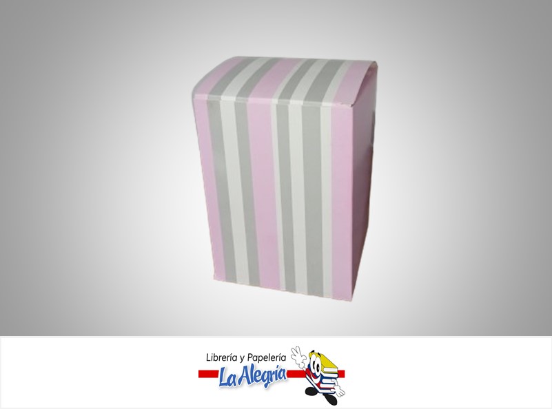 CAJA DE REGALO PISA N°4 LINEARE TIPO A 10X13.5X13.5 CM ROSA MARCA PRESTO PACK