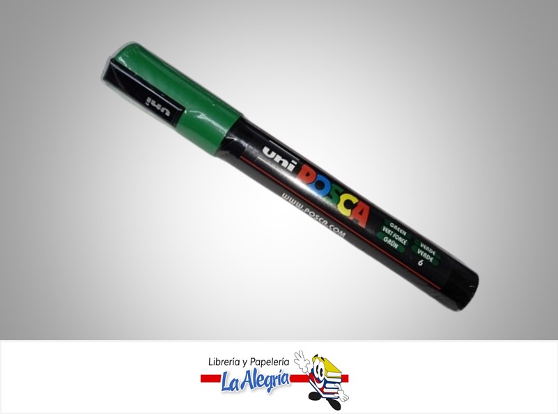 MARCADOR ACRILICO PC-5M MEDIO 1.8-2.5MM VERDE MARCA POSCA