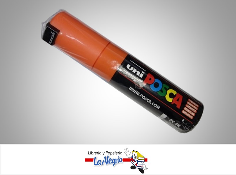 MARCADOR ACRILICO PC-8K GRUESO 8MM NARANJA MARCA POSCA