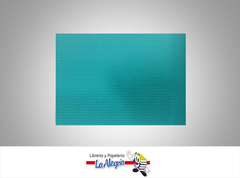 CARTON CORRUGADO 50X70CM AZUL TURQUEZA UND MARCA S/M