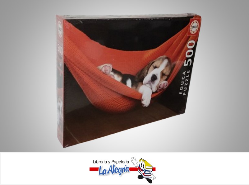 ROMPECABEZA DURMIENDO EN HAMACA 18477; 500 PZ MARCA EDUCA