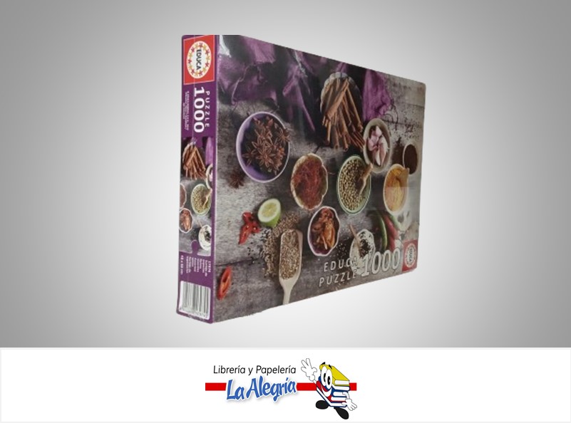 ROMPECABEZA SURTIDO DE ESPECIAS 17974; 1000 PZ MARCA EDUCA