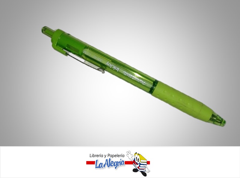 BOLIGRAFO INKJOY 300RT KILOMETRICO 1.0MM VERDE MARCA PAPER MATE
