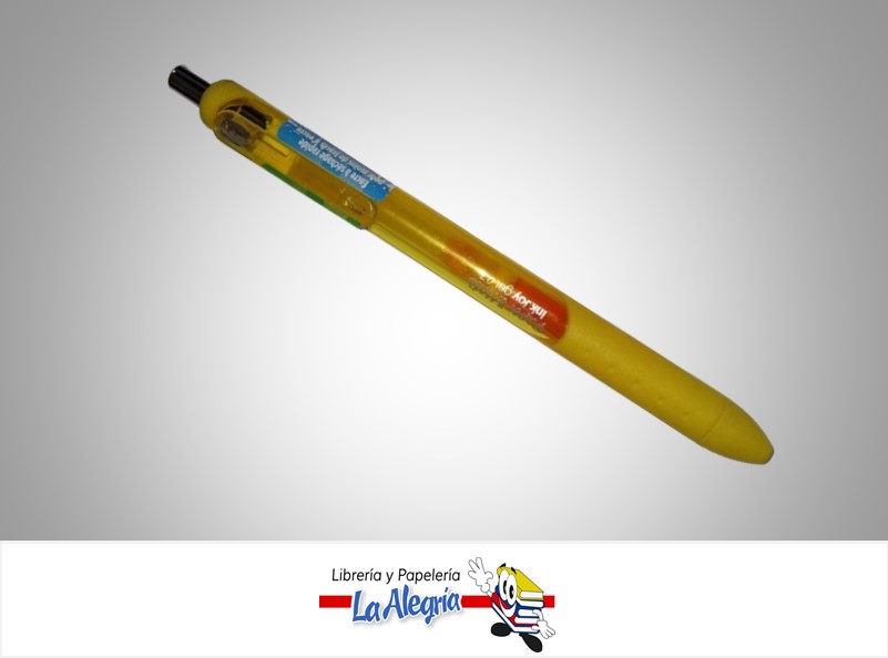 BOLIGRAFO INKJOY GEL KILOMETRICO 0.7MM AMARILLO MARCA PAPER MATE