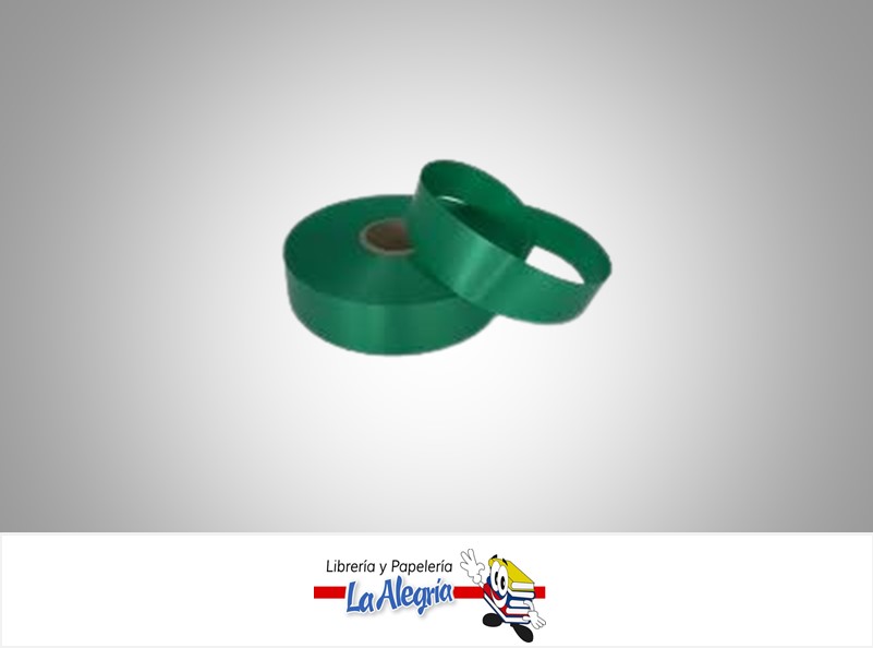 CINTA DE REGALO 19MM VERDE X METRO MARCA S/M