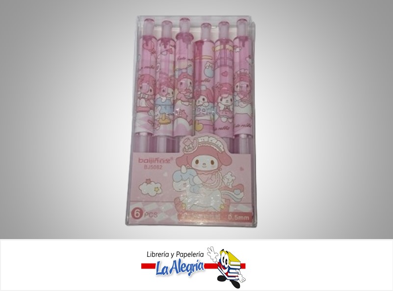 BOLIGRAFO RETRACTIL MY MELODY BJ5082; 0.5MM UND MARCA BAIJIN
