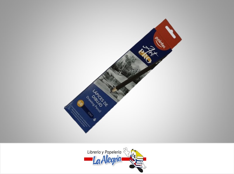 LAPIZ DE DIBUJO H ARTPRO DPH6;  X UND MARCA POINTER