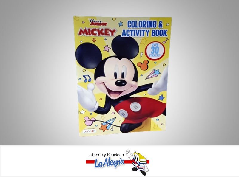LIBRO COLOREAR MICKEY CON STICKERS TEMATICA LIBRO COLOREAR AUTOR BENDON