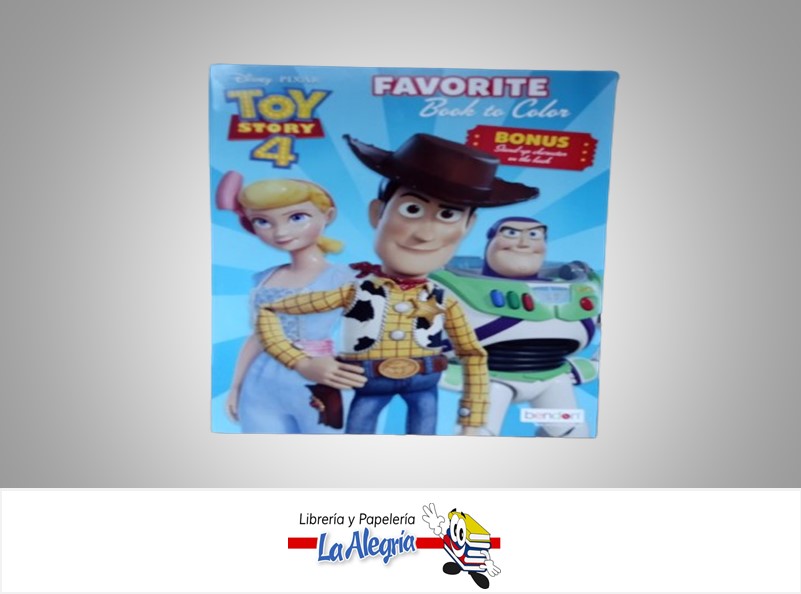 LIBRO COLOREAR TOY STORY 4 TEMATICA LIBRO COLOREAR AUTOR BENDON