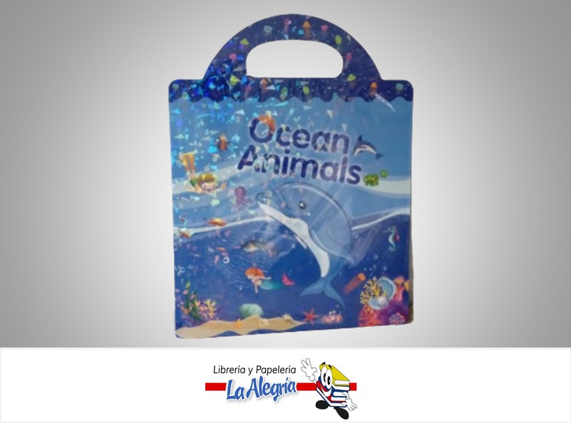 BLOCK APRENDIZAJE OCEAN ANIMALS CON CALCOMANIAS MARCA S/M
